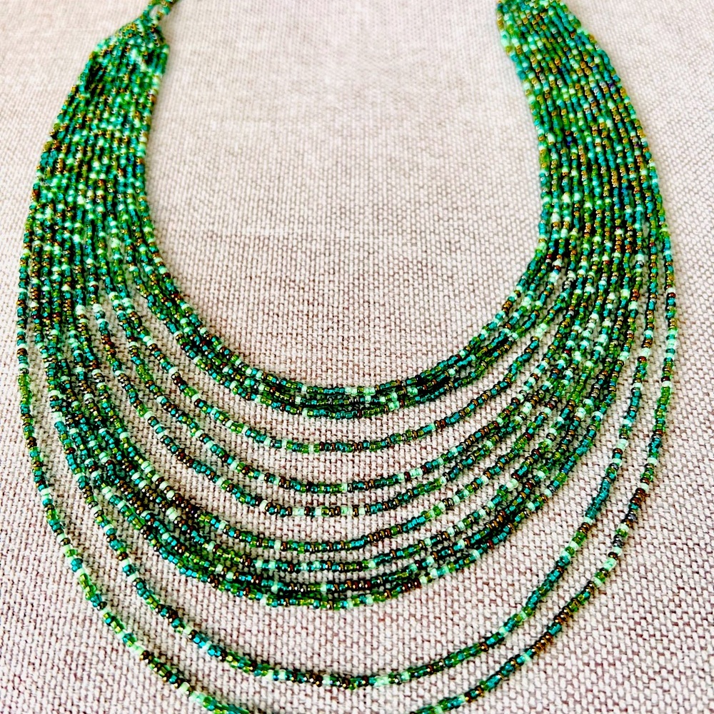 Beaded Chocker Style Necklace - Never Worn - NWOT